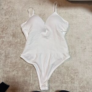 Fashion Nova White Bodysuit